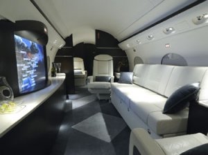 Создан самолет Gulfstream с салоном-кинотеатром